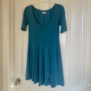 blue swing dress